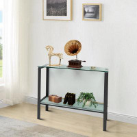 Wrought Studio Simple design console table with metal legs for living room, office
