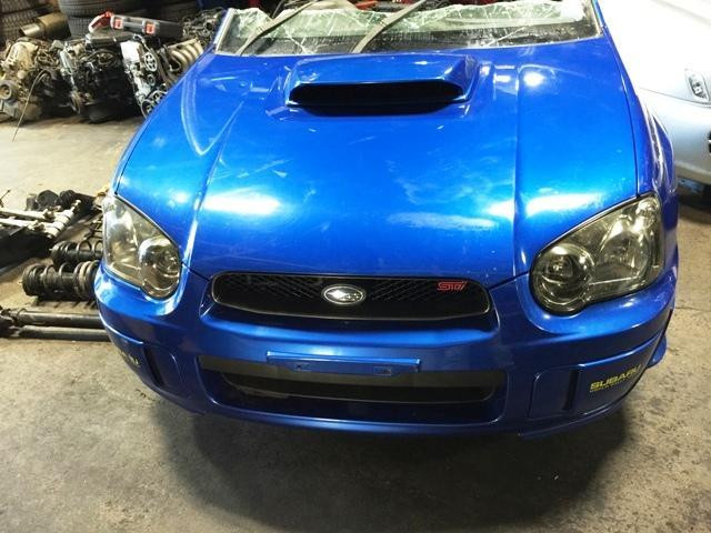 JDM SUBARU IMPREZA WRX STI VERSION 8 FRONT END NOSE CUT, HEADLIGHTS, BUMPER, FENDERS HOOD WITH SCOOP RADIATOR SUPPORT in Auto Body Parts in West Island