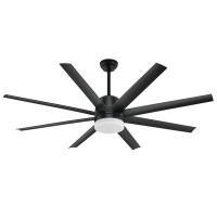 Wade Logan 60" Arnolds 8 - Blade LED Smart Standard Ceiling Fan with Remote Control and Light Kit Included