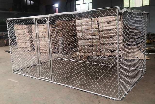 NEW 13 X 7.5 X 6 FT DOG KENNEL DOG RUN CAGE 514DC in Accessories in Alberta - Image 4