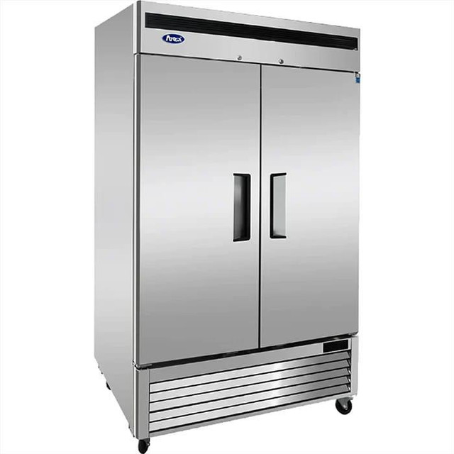 Atosa Double Solid Door 54 Wide Stainless Steel Refrigerator in Other Business & Industrial