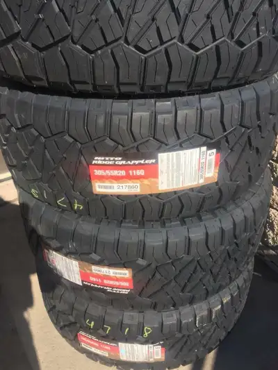 FOUR NEW 305 / 55 R20 NITTO RIDGE GRAPPLER TIRES -- CLEARANCE