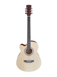 Left handed Acoustic Guitar for Beginners Adults Students 40 inch Full size Natural SPS374LF Free Shippin