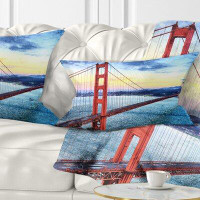 East Urban Home Gate Bridge in San Francisco Sea Bridge Pillow