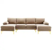 Mercer41 Wynnifred 3 - Piece Upholstered Sectional