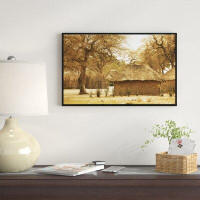 Made in Canada - East Urban Home 'Beautiful Rural African Huts' Framed Photographic Print on Wrapped Canvas