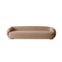 MABOLUS 59.06"Beige White Upholstered Bench