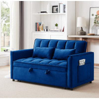 Latitude Run® Bishon 55.19" Upholstered Sleeper Sofa