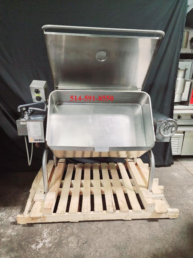 Groen Tilting Skillet 40 gallon Gas Brazing Pan / Braisiere au Gaz in Industrial Kitchen Supplies - Image 2