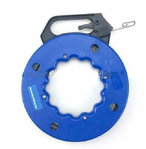 50 ft. Power Fist Steel Fish Tape with Illuminated End - Blue Case in Cables & Connectors