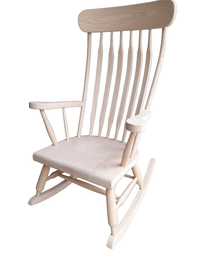 Amish/Mennonite Handcrafted Maple Oak Walnut Rocking Chair Kit Rocker Glider Gliding in Chairs & Recliners - Image 2