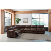 Signature Design by Ashley Family Circle 4 - Piece Upholstered Reclining Chaise Sectional
