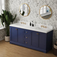Hokku Designs Vanity Sink  Featuring A Marble Countertop, Bathroom Sink Cabinet, And Home Decor Bathroom Vanities - Full