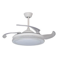 Bayou Breeze Milly 42 Inch Modern Retractable Ceiling Fan with Lights Remote Control