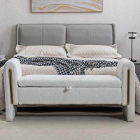 Mercer41 Upholstered Storage Bench For Living Room Bedroom