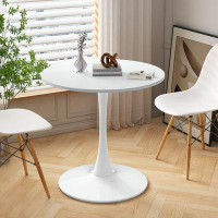 Wrought Studio Modern Round Dining Table with Table Top Metal Base