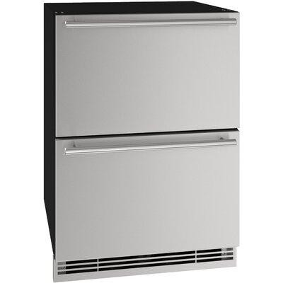 U-Line Refrigerator Drawers 24 In Stainless Solid 115V in Refrigerators