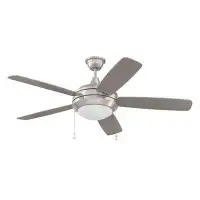 Latitude Run® 52" Tinsman 5 - Blade LED Standard Ceiling Fan with Pull Chain and Light Kit Included