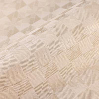 Walloro Solid Color Square Pattern Wallpaper, 3D Embossed Glossy Sleek Wall Paper