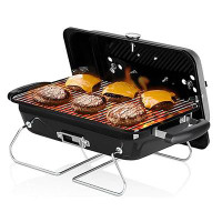 FETMIA Camping Charcoal Grill: Portable Tabletop BBQ Pit