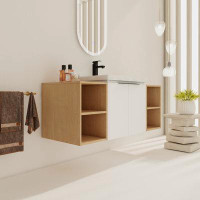 Latitude Run® Abital 47" Wall-Mounted Single Bathroom Vanity Set