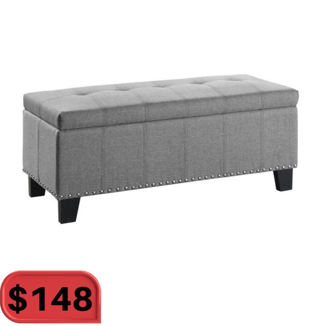 Grey Storage Bench at Lowest Price !! in Coffee Tables in Toronto (GTA)