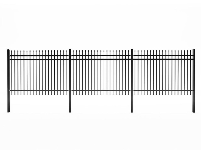NEW 6FT FENCE PANEL BLACK METAL DECORATIVE 3532441 in Other in Regina
