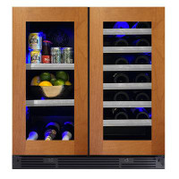 XO Appliance 29.87" Double Door Panel Beverage Refrigerator