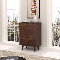 George Oliver Solid Wood Spray-Painted Drawer Dresser Bar,Buffet Tableware Cabinet Lockers Buffet Server Console Table L