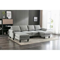 Red Barrel Studio Aindrea 3 - Piece Upholstered Sectional sofas