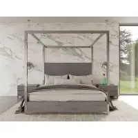 Hokku Designs Wensley Grey Elm Canopy Bed