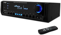PYLE PT390AU DIGITAL HOME THEATER STEREO RECEIVER WITH USB READER AND MIC INPUTS