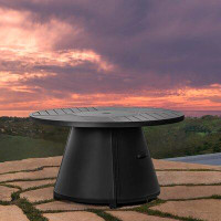 Joss & Main Everlee Round Fire Pit Table