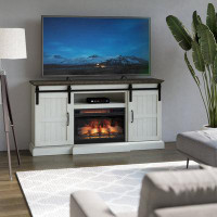 Kelly Clarkson Home Isadora TV Stand for TVs up to 65" with Electric Fireplace Included