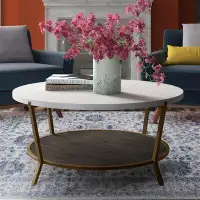 Joss & Main Rossi 4 Legs Coffee Table with Storage