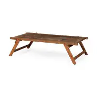 Loon Peak Blandy Solid Wood 4 Legs Coffee Table