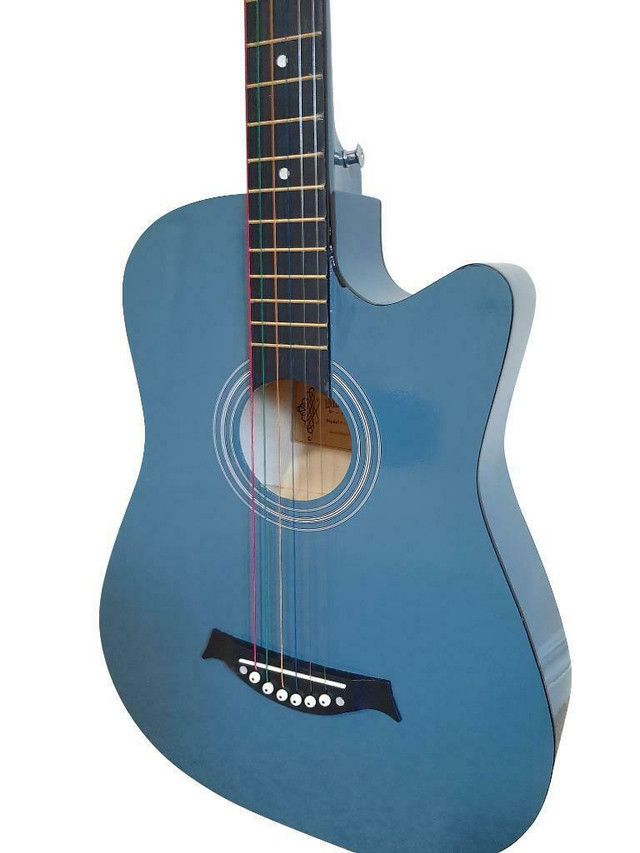 Acoustic Guitar 38 inch for Children or Small hand adults blue iMusic675 dans Guitares - Image 2