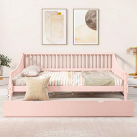 Red Barrel Studio Full Size Wooden Daybed With Support Legs