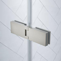Ove Decors OVE Decors Endless TA23224K0 Tampa, Corner Frameless Hinge Shower Door And Base, 60 In. W X 74 3/4 In. H, In