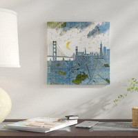 East Urban Home Los Angeles, Old Map by Paula Belle Flores - Gallery-Wrapped Canvas Giclee Print