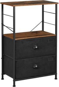 NEW INDUSTRIAL NIGHTSTAND BEDSIDE TABLE LVT03H
