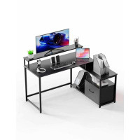 Inbox Zero Home Office Computer Desk With File Drawer