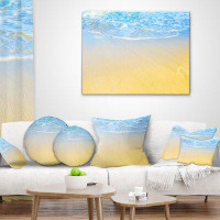 Made in Canada - East Urban Home Seashore Smooth Sea Surf over Waters Pillow