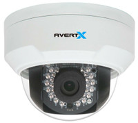 Avertx HD320 4MP IR Indoor/Outdoor Mini IP Dome Camera with True WDR, 100' Cat5e Camera cable included