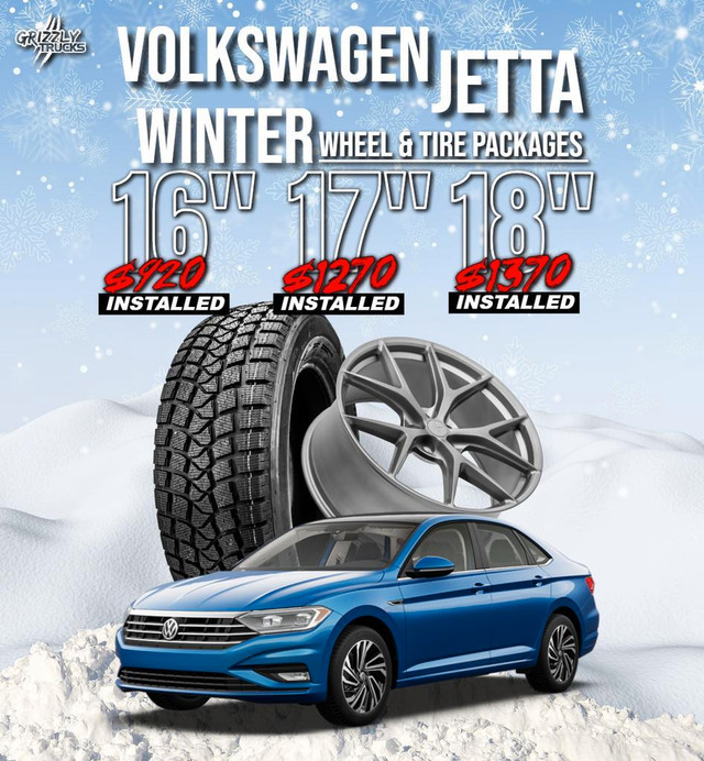 Volkswagen Jetta Winter Package/ Pre-Mounted/ Installed/ Free New Lug Nuts in Tires & Rims in Edmonton Area