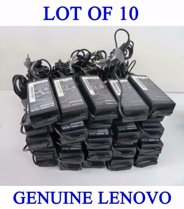 Lot of 10 x Genuine Original Lenovo 20V 4.5A 90W Adapters Chargers (2007-2013 models) in Laptop Accessories in Ontario