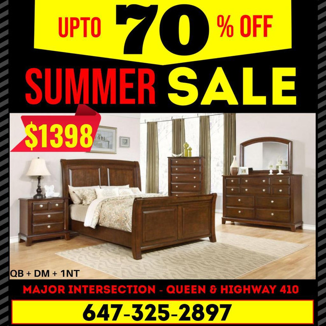 Early Summer Sale on Bedroom Sets!! Shop Now!! in Beds & Mattresses in Ontario - Image 2