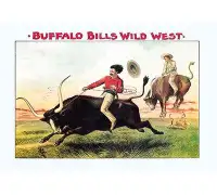 Buyenlarge Buffalo Bill: Steer Riding Vintage Advertisement