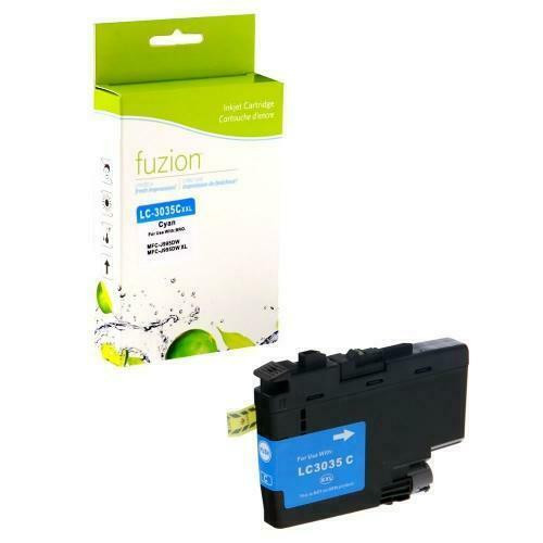 fuzion™ Premium Compatible Inkjet Cartridge for Printers Using the Brother LC3035C Cyan XXL Super High Yield Inkjet Cart in Printers, Scanners & Fax