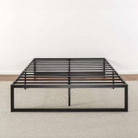 NEW 14 RAISED METAL PLATFORM BED FRAME KING QUEEN FULL TWIN